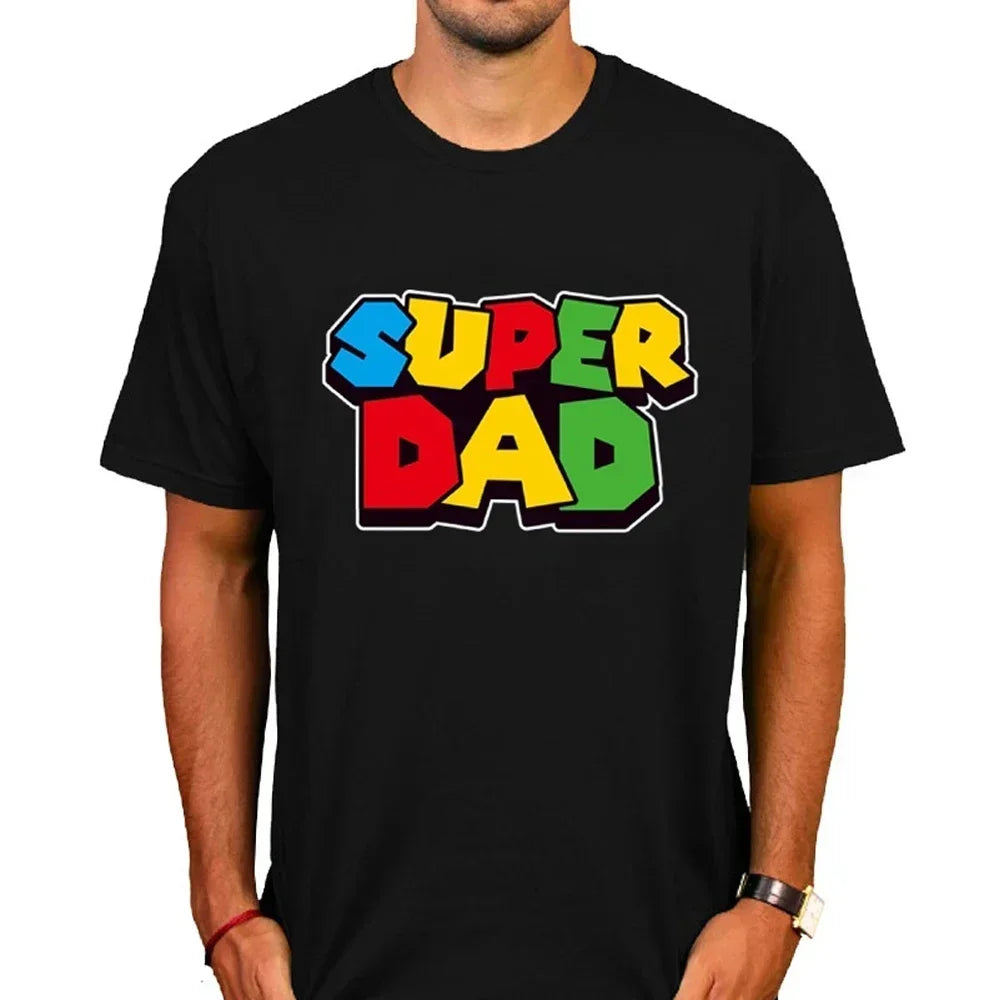 Super Dad Summer T-shirt Super Dad Men T-shirt Father's Day Gift