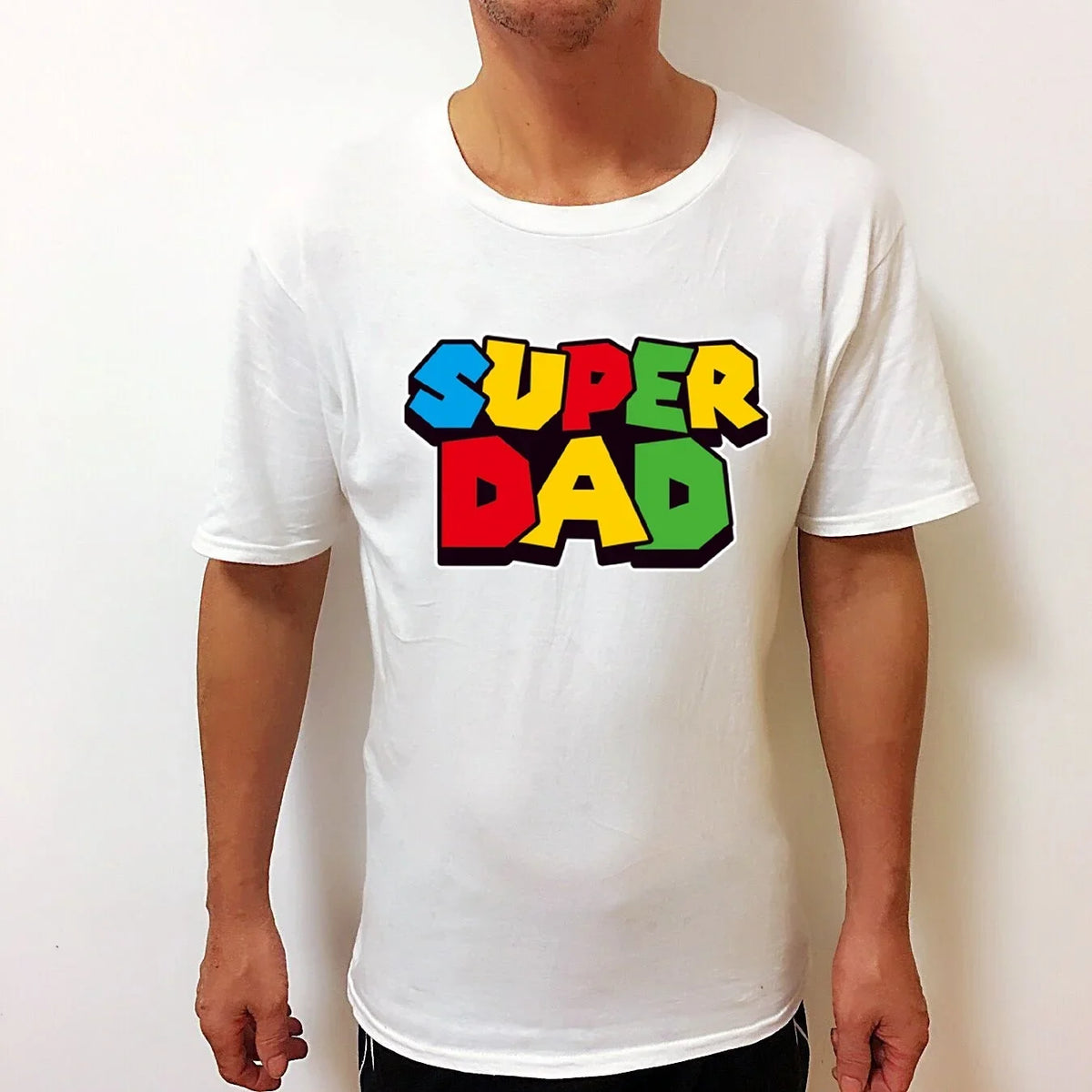 Super Dad Summer T-shirt Super Dad Men T-shirt Father's Day Gift