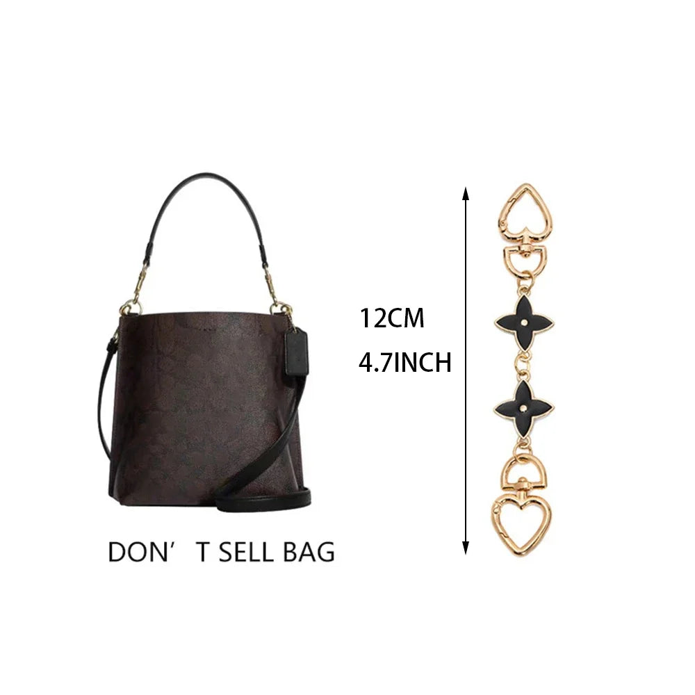 Gold Purse Extender Chain Heart Moon Alloy Bag Strap Extenders Handbag Shoulder Crossbody Replacement Accessories For Women Bags