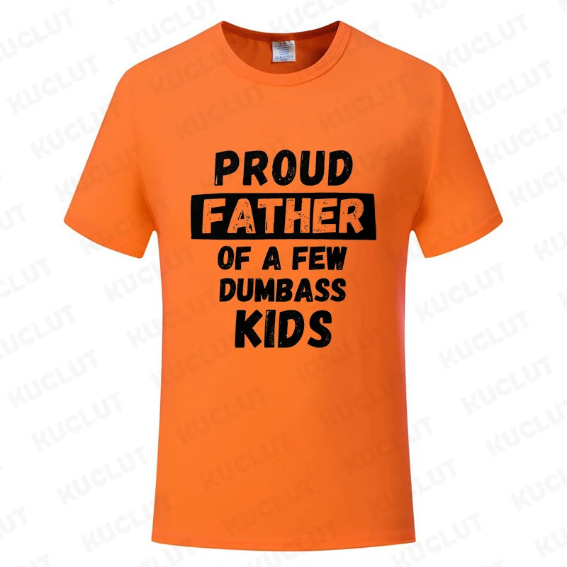 Funny Daddy & Dad Joke Gift T-Shirt Proud Father of A Few Kids Graphic Clothes Personalized Women Men Summer Tee T Shirts Tops