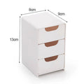 Desktop Storage Box For Makeup Jewelry Mini Large Capacity Jewelry Box Multifunctional 3-Tier Desk Organizer With Drawers