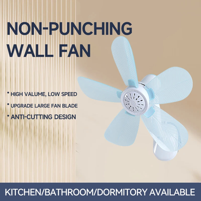 Small fan on the living room wall in summer, student dormitory, kitchen office, household electric fan, bathroom wall fan Wall f
