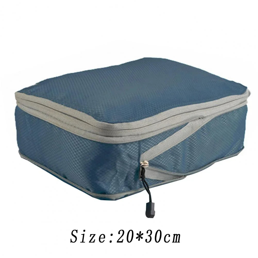 Compression Packing Cubes Travel Luggage Organizer for Carry on Luggage Large Capacity Suitcase Bags Set Waterproof Storage Bags