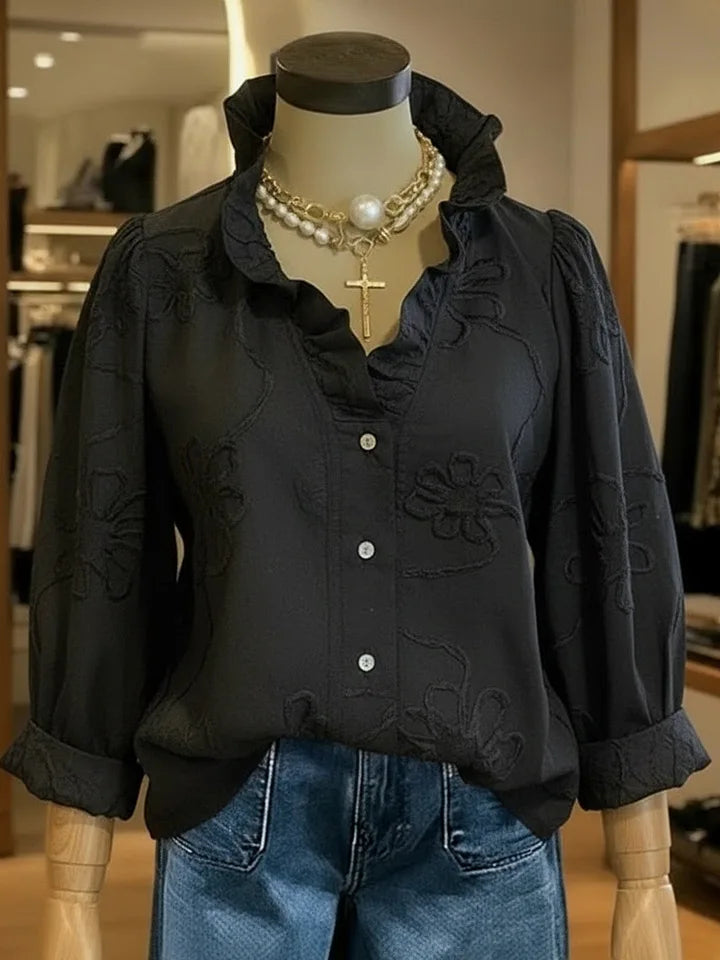 New Women Shirt Tops Button Up White Autumn Fashion V Neck Long Sleeve Casual Shirts Womens Clothing women's blouses and shirts