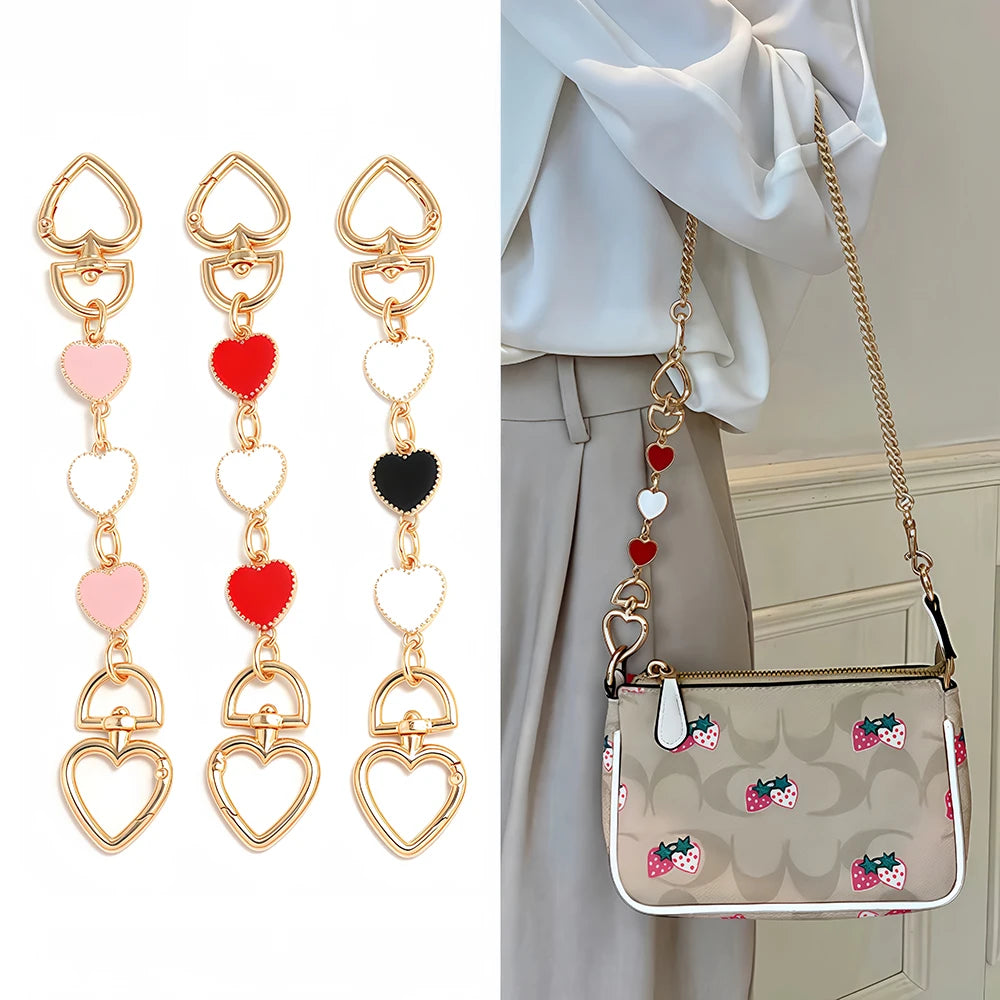 Fashion Bag Extension Chains Charm Crossbody Handbags Purse Metal Extender Chain Replacement DIY Shoulder Bag Accessories Gift