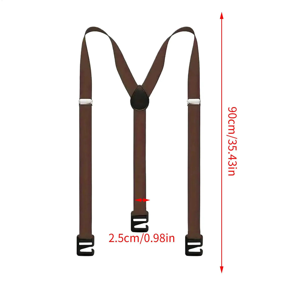 Suspenders for Men Heavy Duty Fashion Wide Black Mens Suspenders for Jeans Dress Pants X Back Elastic Adjustable Work