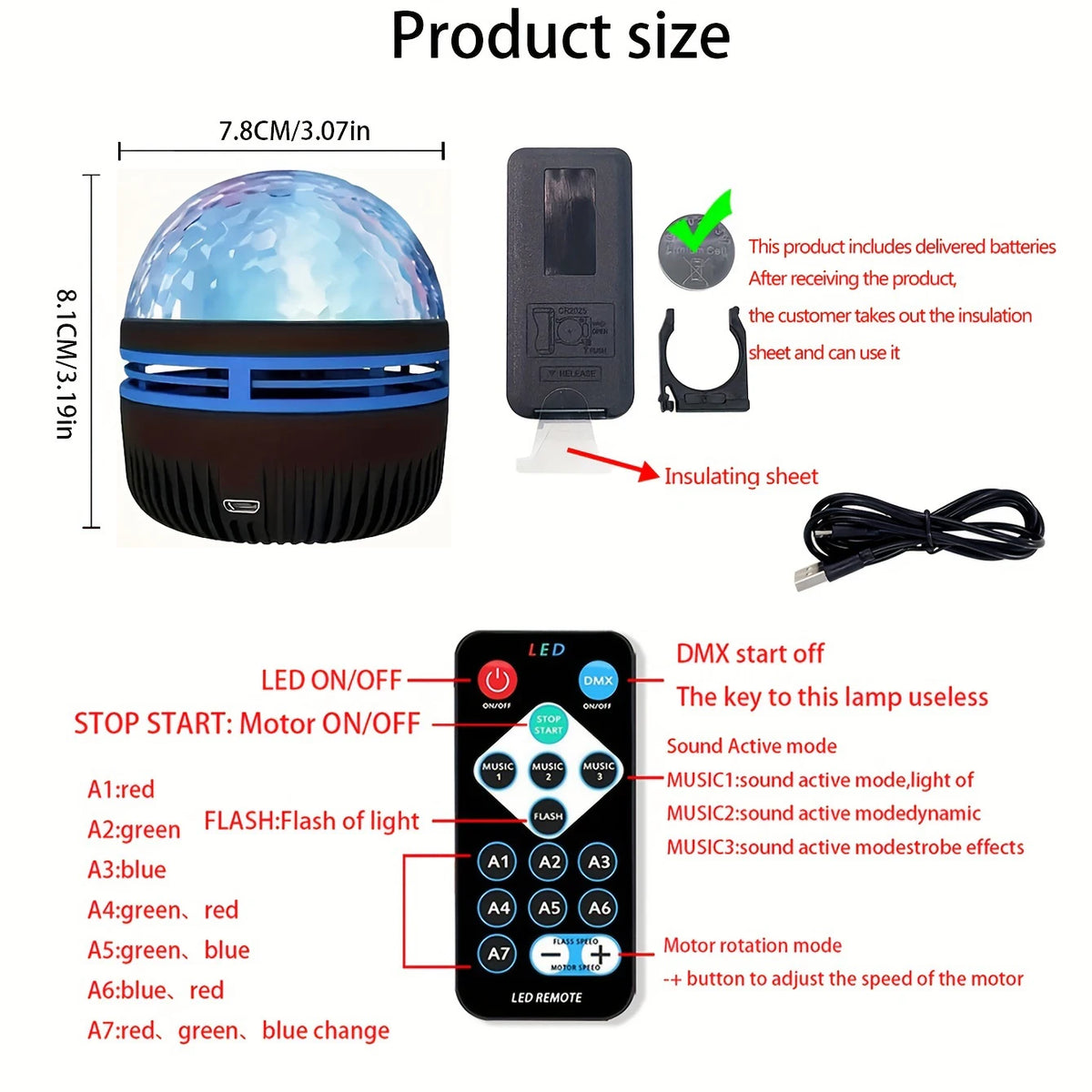 Aurora Starry Sky Projector LED Stage Light with Remote Galaxy Star Projector 7 Lighting Effects for Wedding Party Decoration