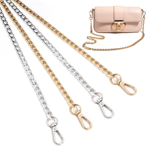 20/40/80/120cm Metal Aluminum Bag Chain Shoulder Belt Replacement Bags Strap For Women Handmade Extension Chain Bags Accessories