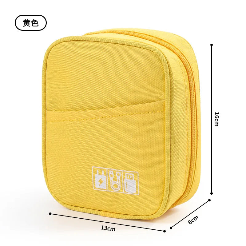 Bag Portable Organizer Oxford Cloth Travel Storage for Power Bank Headphones Data Cables Digital Accessories