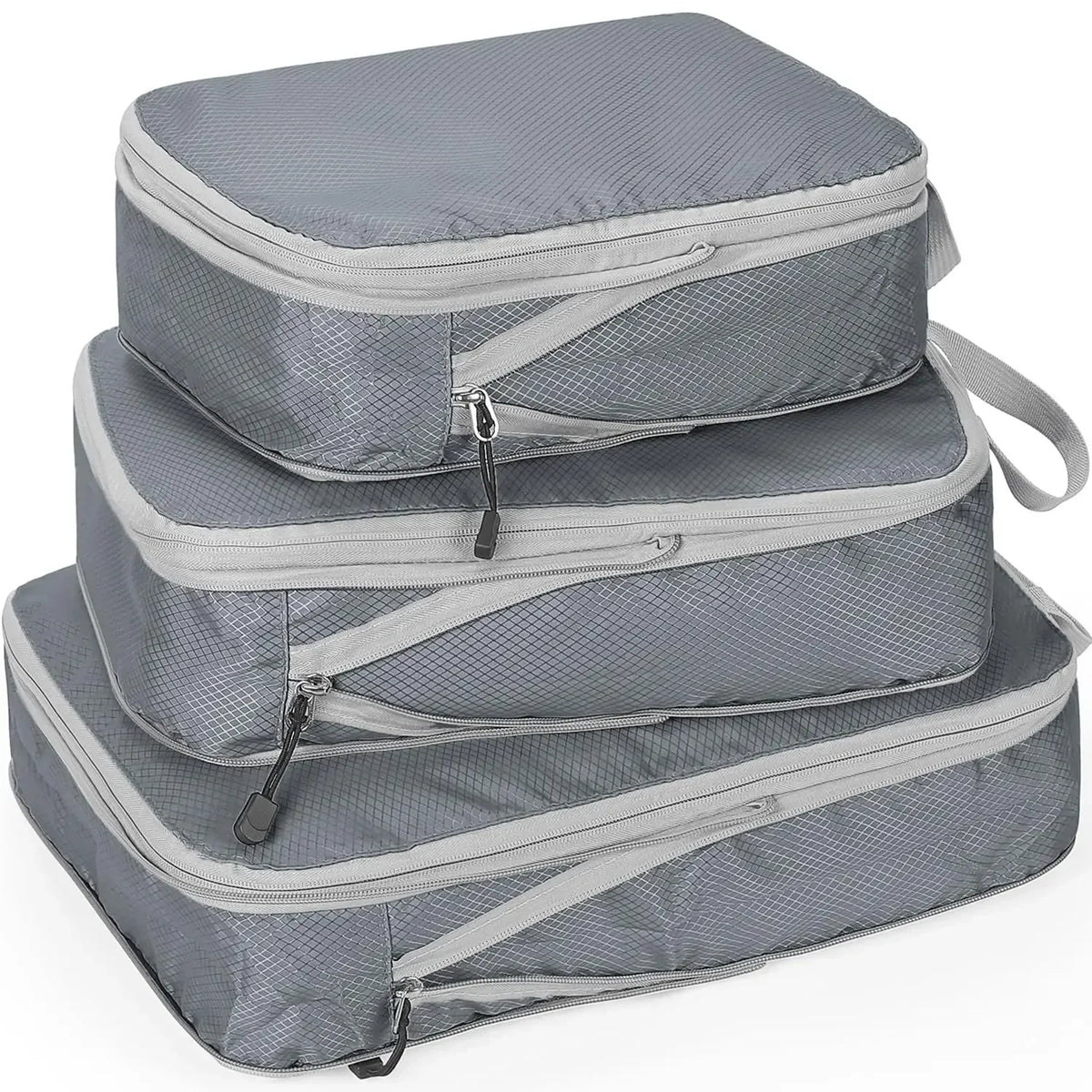 Compression Packing Cubes Travel Luggage Organizer for Carry on Luggage Large Capacity Suitcase Bags Set Waterproof Storage Bags