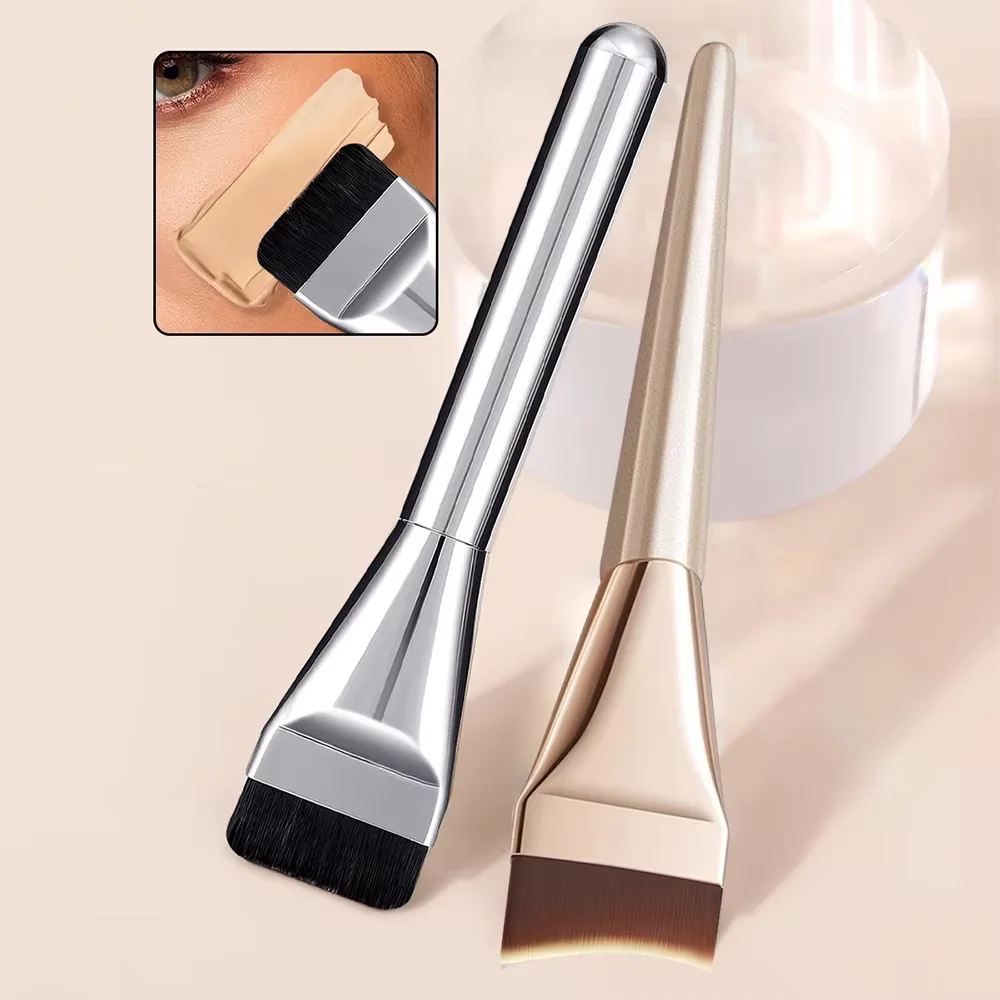 Ultra Thin Foundation Brush Lightweight and Thin Face Contour Brush Flat Contour Brush Blending Foundation Cream Makeup Brushes