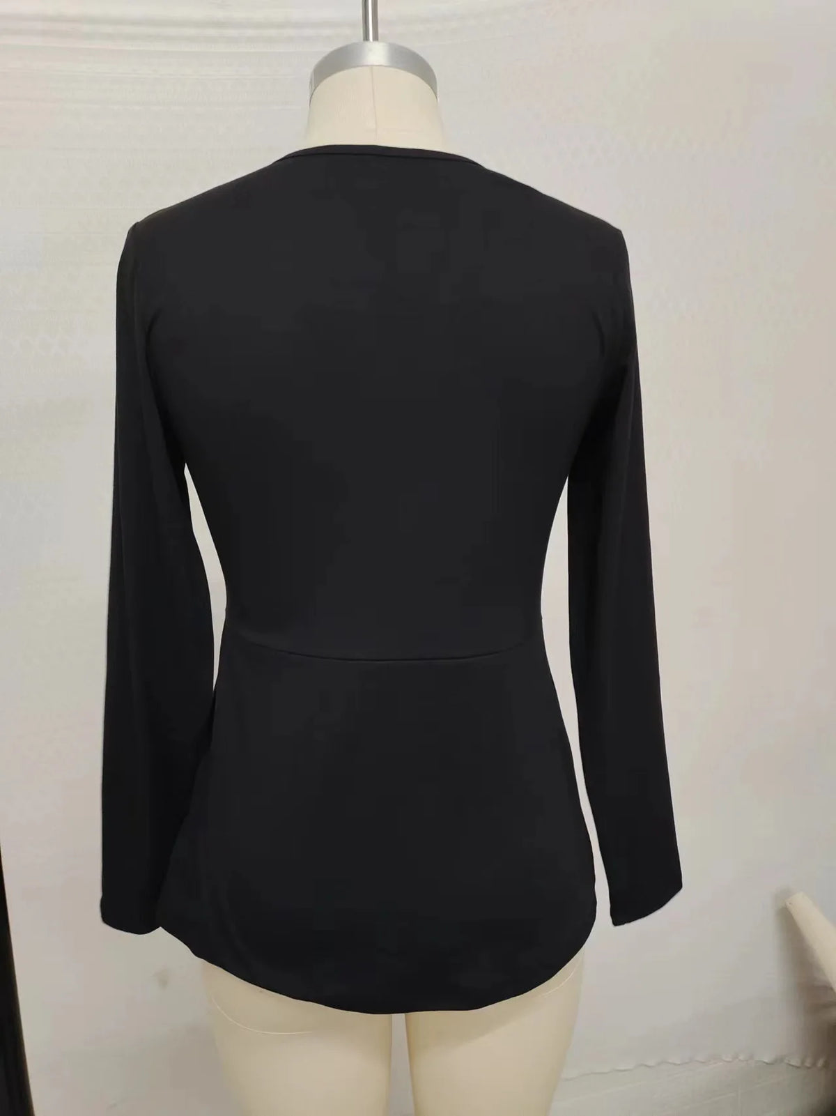 2025 New Women'S Long Sleeve T Shirts Fall Casual Tops Trendy Kink Solid Colors Blouses Autumn Pullover Clothes Camiseta Mujer