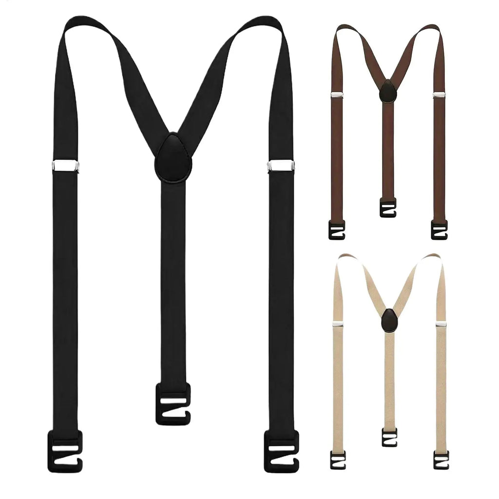 Suspenders for Men Heavy Duty Fashion Wide Black Mens Suspenders for Jeans Dress Pants X Back Elastic Adjustable Work