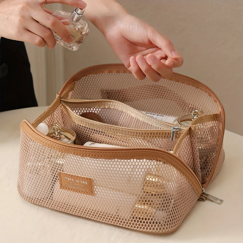 Makeup Organizer Female Toiletry Kit Bag Make Up Case Storage Pouch Luxury Lady Box, Cosmetic Bag, Organizer Bag For Travel Zip