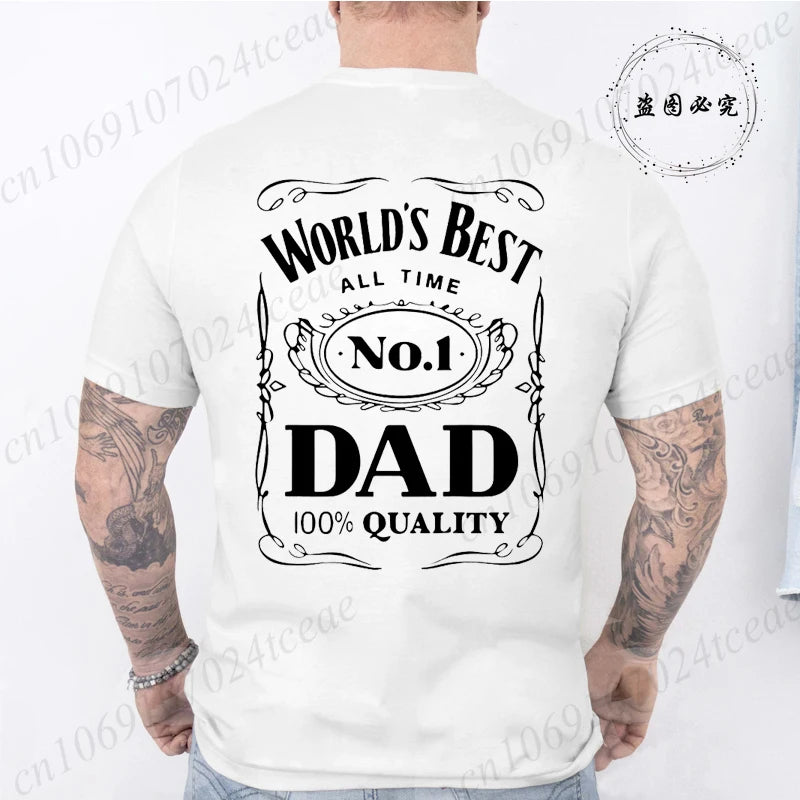 Novelty Awesome World´s Best Dad Daddy Father T Shirts Streetwear Short Sleeve Summer Fashion T-shirt Mens Shirts Birthday Gifts